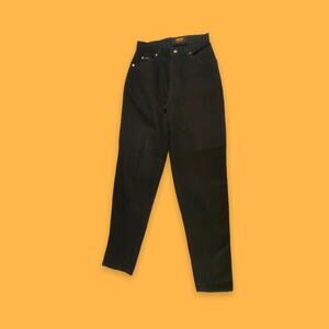 Sasson Signature Vintage '80s Catalog 100% Cotton Black Mom Jeans Size 6